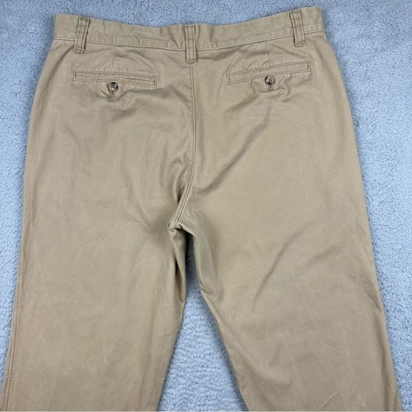 Eddie Bauer Pants Mens 35x32 Beige Khaki Heritage Washed Chino Straight Leg - Picture 5 of 14